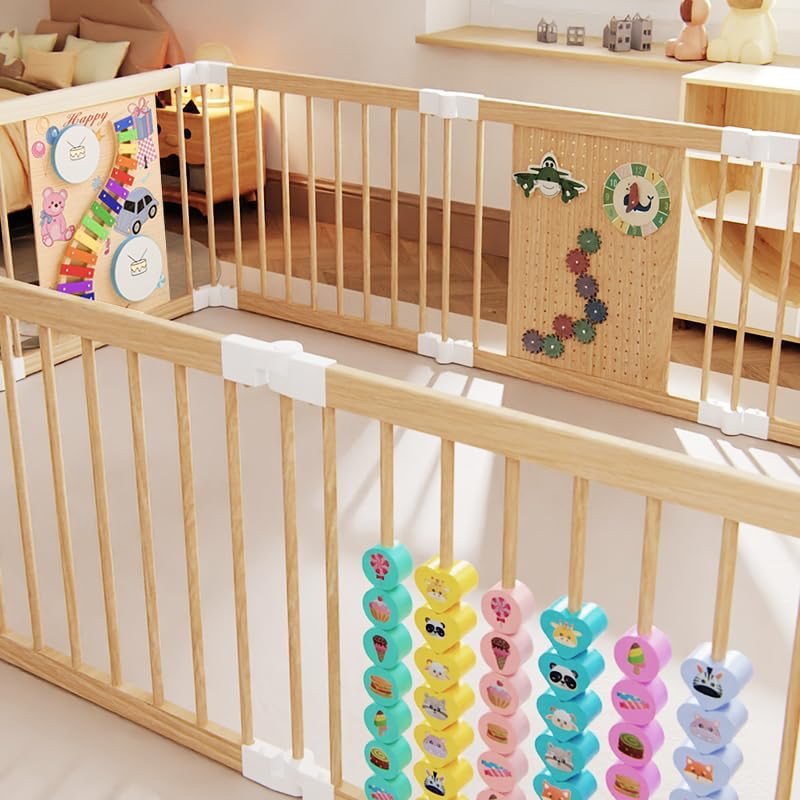 The playpen at home in a living room